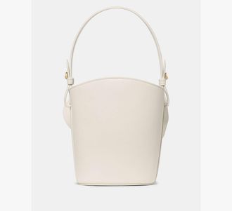 Kate Spade New York Womens Flora Bucket Bag in White | Leather Animations