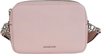 Michael Kors Zwarte leren cameratas - Dames - Schoudertassen - Roze - ONE Size - Leer - Tassen