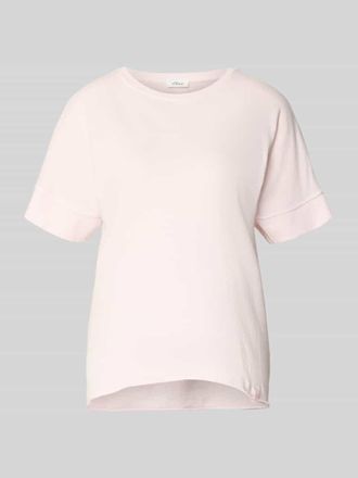 s.Oliver Red Label Relaxed Fit T-Shirt aus reiner Baumwolle in Rosa, Gr&ouml;&szlig;e 34
