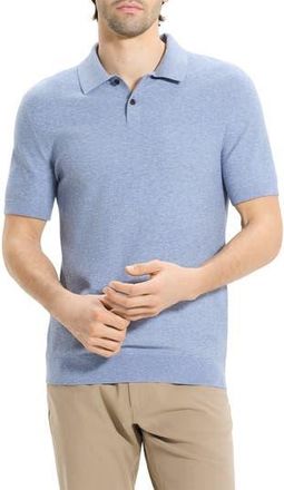 Theory Soris T-Light Polo in Light Blue Lake Melange at Nordstrom Rack, Size Xx-Large