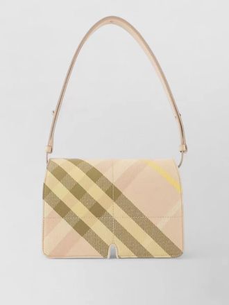 Burberry snip shoulder bag synthetic checkered pattern