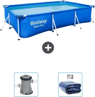 Bestway Piscina Bestway Steel Pro Rectangular - 300x201x66 Cm - 5-piezas S22300