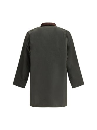 Barbour Waxed Cotton Coat - Green