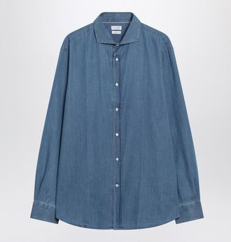 Brunello Cucinelli Light Easy Fit Denim Shirt