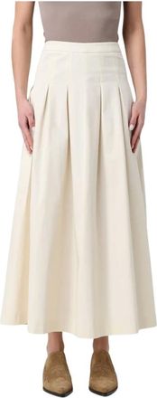 PT01 Midi Skirts, female, Beige, Size: S Midi Skirt