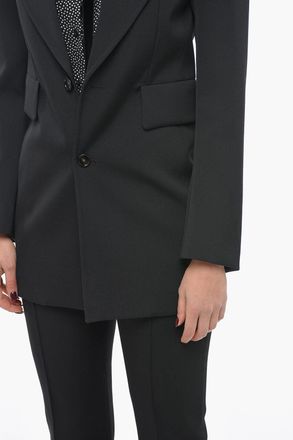 Bottega Veneta Blazer in Lana Stretch con Maniche Curve Bottega Veneta