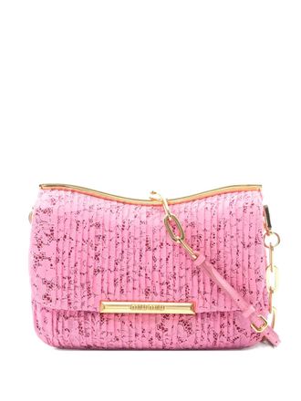 Miu Miu 2020s lace shoulder bag - women - Fabric/Calf Leather - One Size - Pink