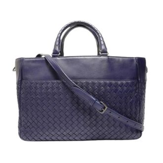 Bottega Veneta Pre-owned Handbags, female, Purple, Size: ONE SIZE Pre-owned Intrecciato Handbag
