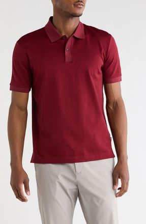 BOSS Parlay Cotton Polo in Dark Red at Nordstrom Rack, Size Xxx-Large