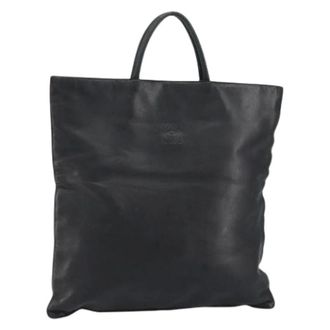Loewe Pre-owned Tote Bags, female, Black, Size: ONE SIZE Pre-owned Leather Tote Bag