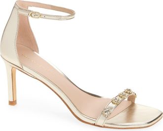 Stuart Weitzman Justina 75 Sandal in Platino at Nordstrom Rack, Size 6.5