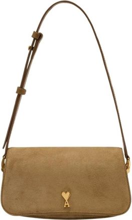 Ami Shoulder Bags, female, Green, Size: ONE SIZE Paris Paris Bag