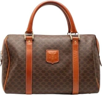 Celine Pre-owned Handbags, female, Brown, Size: ONE SIZE Pre-owned Macadam Boston Bag