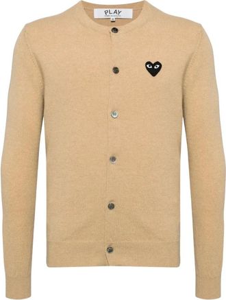Comme Des Gar&ccedil;ons Wol Cardigan - Dames - Truien - Beige - Maat: M Wol
