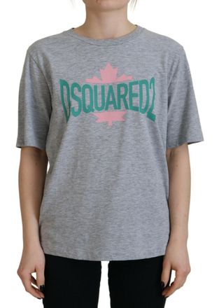 Dsquared2 Dsquared&sup2; Logo Cotton Crewneck Short Sleeve Tee Womens T-shirt (Pre-Owned)