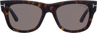 Tom Ford Finn-02 Smoke Square Mens Sunglasses FT1304 52A 53