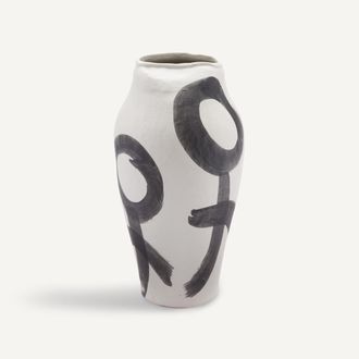 OTTO STUDIO FOR AM.PM Vaas van mat keramiek, H36,5 cm, Penseel