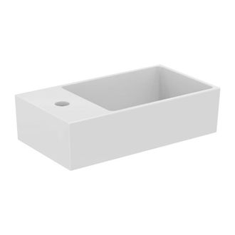 Ideal Lavabo Extra 450x250x150mm, Lijado Blanco 1 Orificio Para Grifer&iacute;a, Con Rebosadero, Balda A La Izquierda Ideal Standard