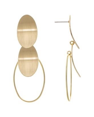 Rivka Friedman 18K Plated Dangle Earrings