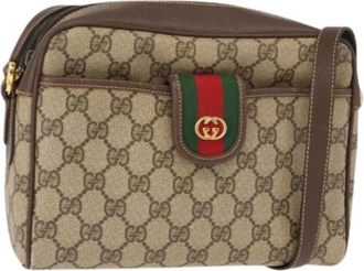Gucci Pre-owned Cross Body Bags, female, Beige, Size: ONE SIZE Pre-owned Plastic Cross Body Bag