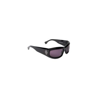 Marcelo Burlon Sunglasses, unisex, Black, 62 MM, Geometric Oval Sunglasses