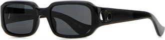 Valentino Garavani Black Acetate Sunglasses