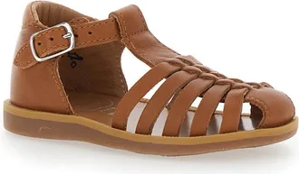Pom dApi Boys Sandals Pitti Nappa Brown Leather