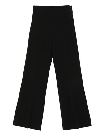 Patrizia Pepe logo-plaque trousers - Black