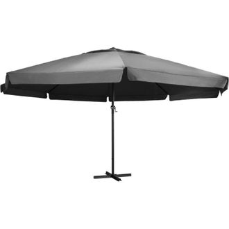 vidaXL Vidaxl - Sombrilla De Jard&iacute;n Palo De Aluminio Gris Antracita 600 Cm