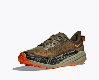 Hoka One One MenS Speedgoat 6 Shoes - D In Antique Olive/squash