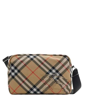 Burberry Beige Check Small Crossbody Bag