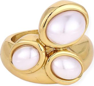 Petit Moments Sevilla Cluster Ring in Gold/Pearl at Nordstrom, Size 7