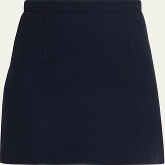 Michael Kors Wool Crepe Mini Skirt