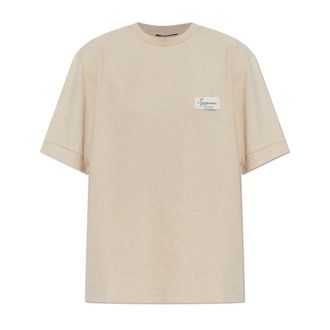 Jacquemus T-shirt in cotone Montaigne - - Tops - Donna - Beige - 2XS