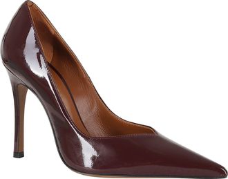 Roberto Festa Milano Bris Pointed-Toe Glossy Leather Pumps