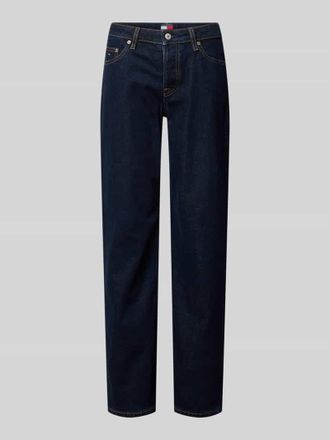 Tommy Jeans Straight Fit Jeans aus Baumwoll-Mix Modell SOPHIE in Dunkelblau, Gr&ouml;&szlig;e 25/30