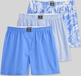 Ralph Lauren Boxershorts im 3-er-Pack aus reiner Baumwolle in Bleu, Gr&ouml;&szlig;e XXL