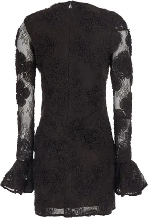 Rotate Womens Mini Dress Brown Polyester