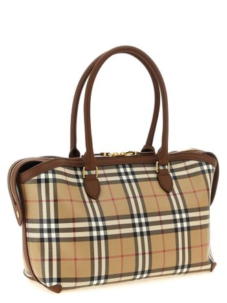 Burberry Burberry Check Canvas Tote Bag - Beige