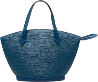 Louis Vuitton Pre-owned Saint Jacques Epi Handbag - Dames - Vintage Handtas - Blauw - ONE Size - Leer - Vintage