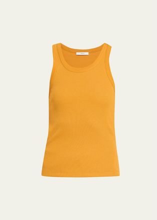 Vince Scoop-Neck Ribbed Tank Top
