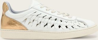 AllSaints Leather Velma Leather Woven Trainers, Size: UK 4/ US 7/ EU 37