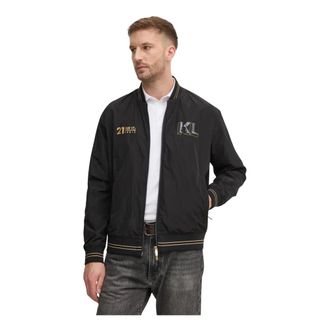 Karl Lagerfeld Hombre, Chaquetas, Negro, Talla: L