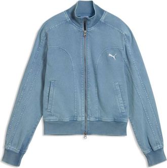 Puma (WMNS) PUMA FUTURE.PUMA.ARCHIVE Washed Twill Short Jacket Cool Blue 636681-34