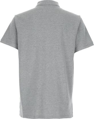 Polo Ralph Lauren Mens Polo Shirt Grey Cotton T-Shirts And Polos