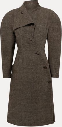 Vivienne Westwood Breeze Coat Hemp-wool Drill Black-beige 40 Women