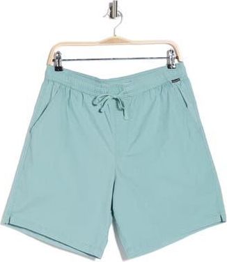 Quiksilver Saltwater Stretch Cotton Drawstring Shorts in Jade Gray at Nordstrom Rack, Size X-Large