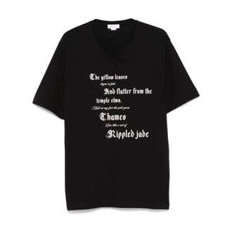 Alexander McQueen Alexander McQueen, T-Shirts, male, Black, Size: XL Black Ivory T-Shirt Stylish Comfort