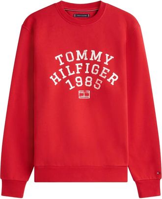 Tommy Hilfiger Felpa con logo - Rosso