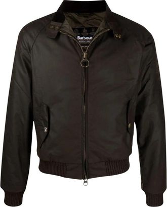 Barbour Merchant Wax Jacket - Heren - Bomber jackets - Bruin - M - Katoen - Jassen